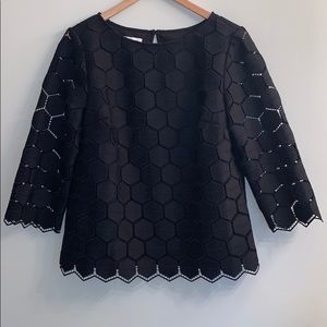 RSVP By TALBOTS Hexagon Lace Top